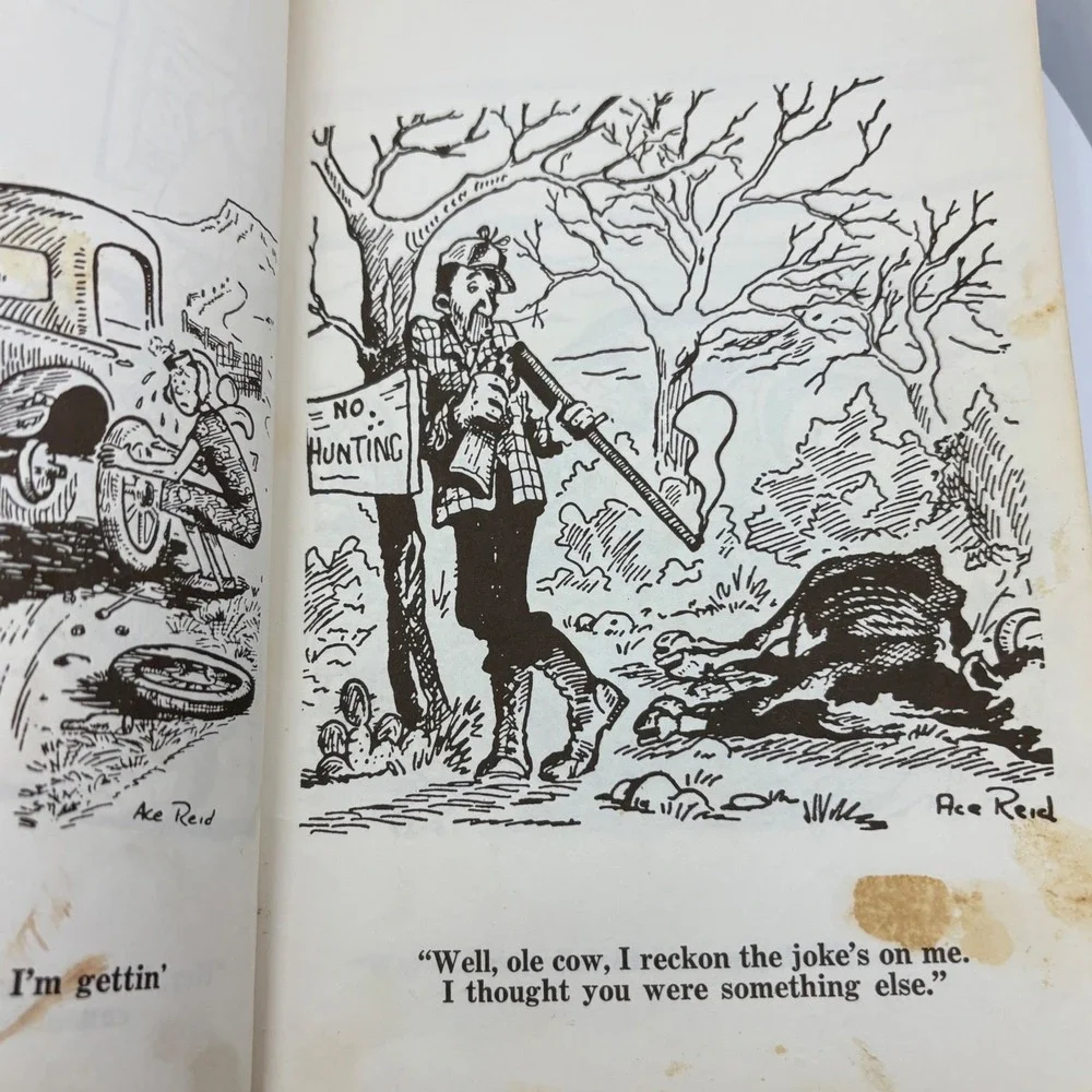Ace Reid Cowpokes Wanted Vintage 1964 Western‎ Cartoon Book Fred Gipson Intro